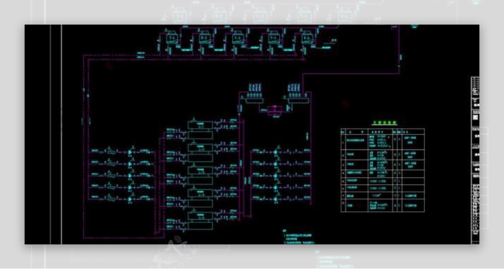 tcl工业研究院冷冻机房水系统原理图图片
