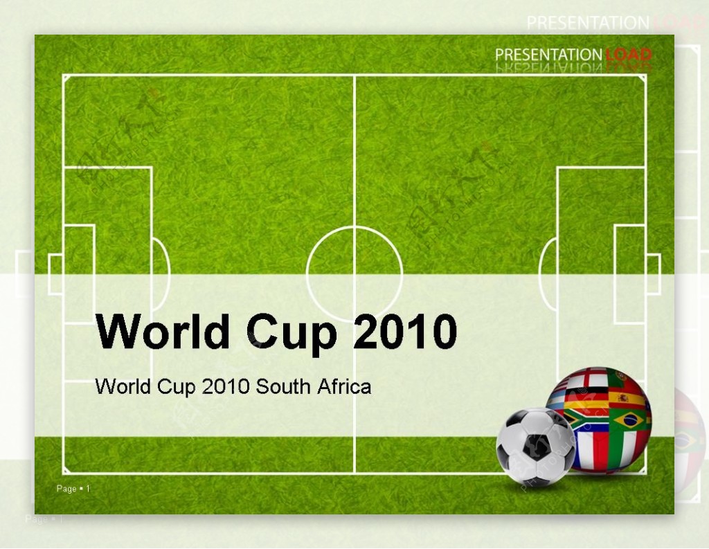 2010南非世界杯PPT模板