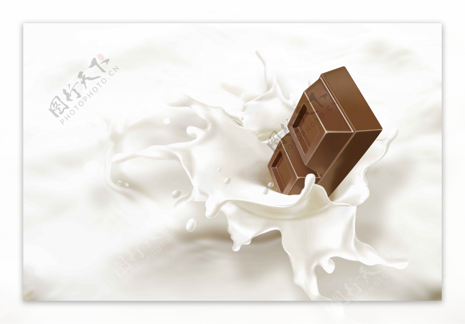 巧克力牛奶高清图片