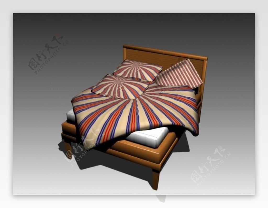 常见的床3d模型家具图片素材117