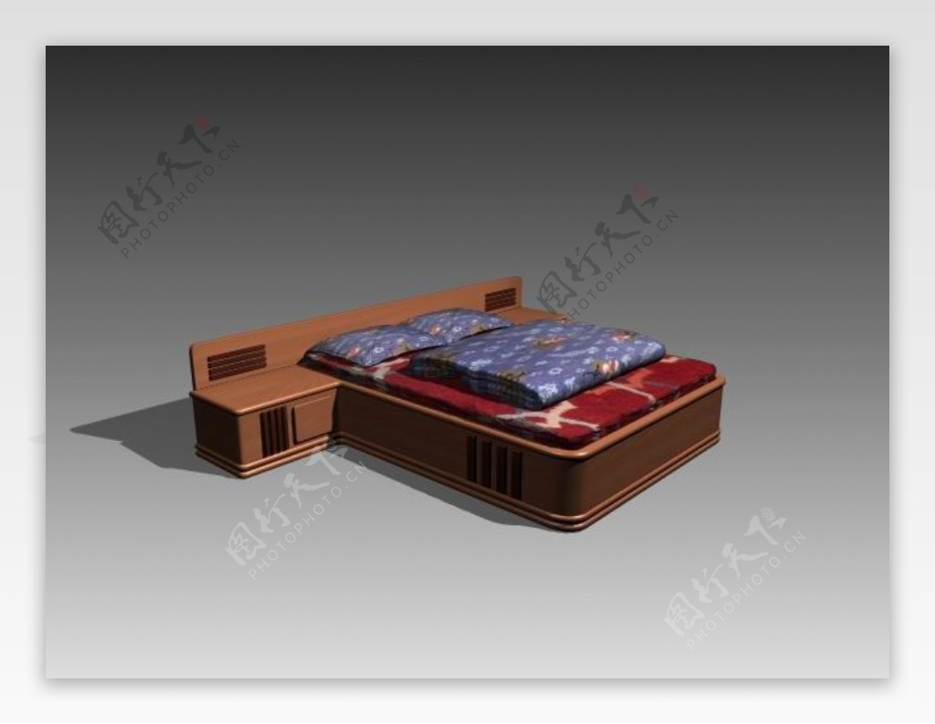 常见的床3d模型家具效果图124