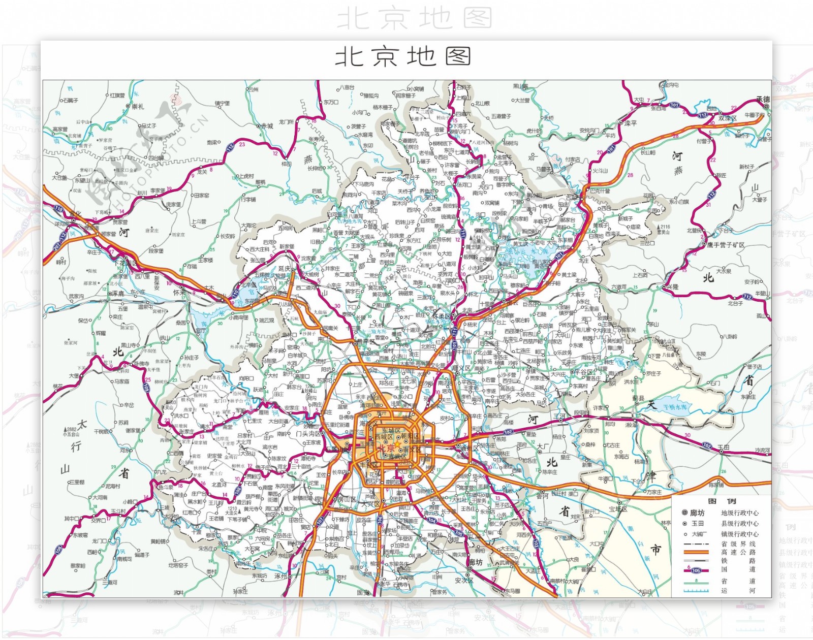 北京地图AICDR地图北京CDR