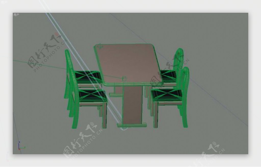 餐桌3d模型桌子效果图13