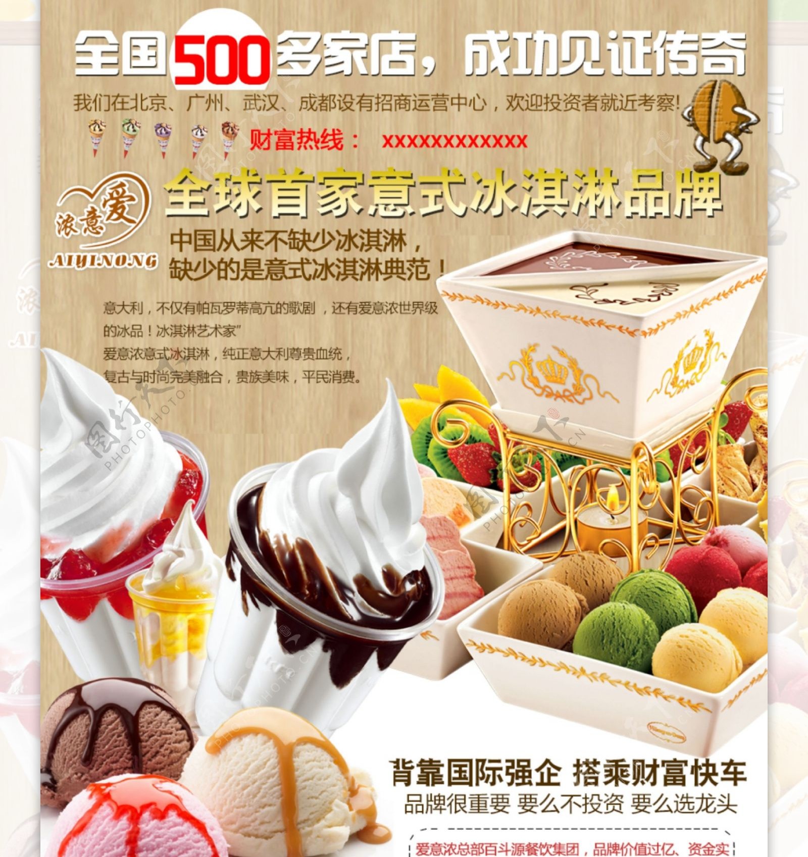 冰淇淋招商海报设计