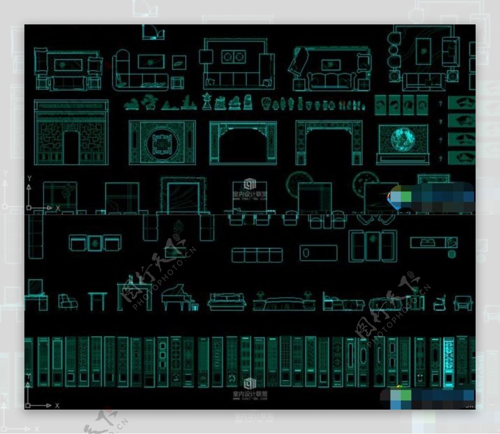 很全的CAD中式图库