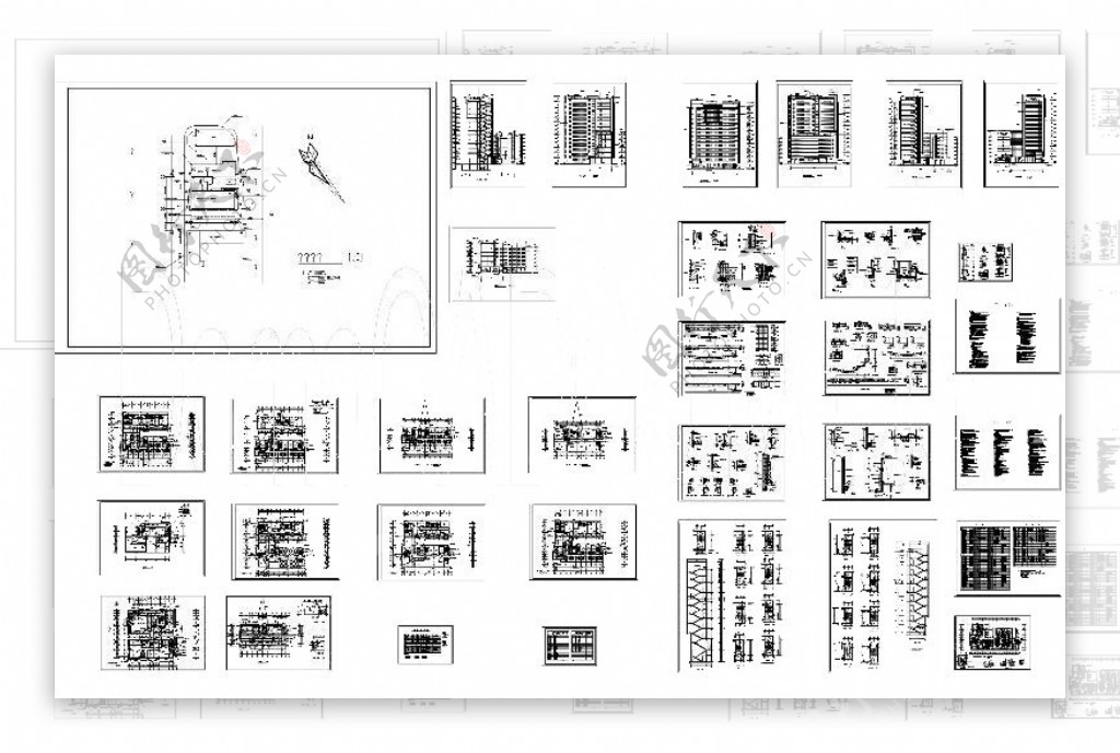 宾馆建施cad图纸