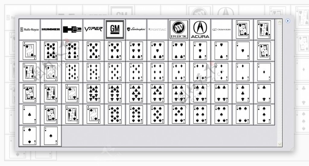 扑克牌形状下载