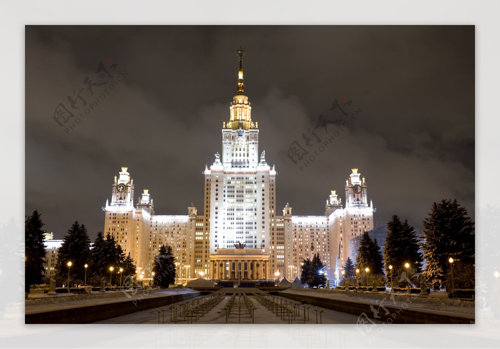 莫斯科之夜美丽夜景