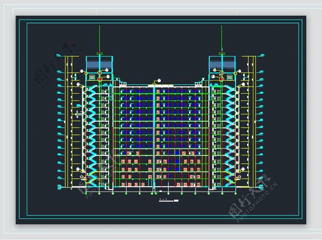 酒店建筑平面设计施工图