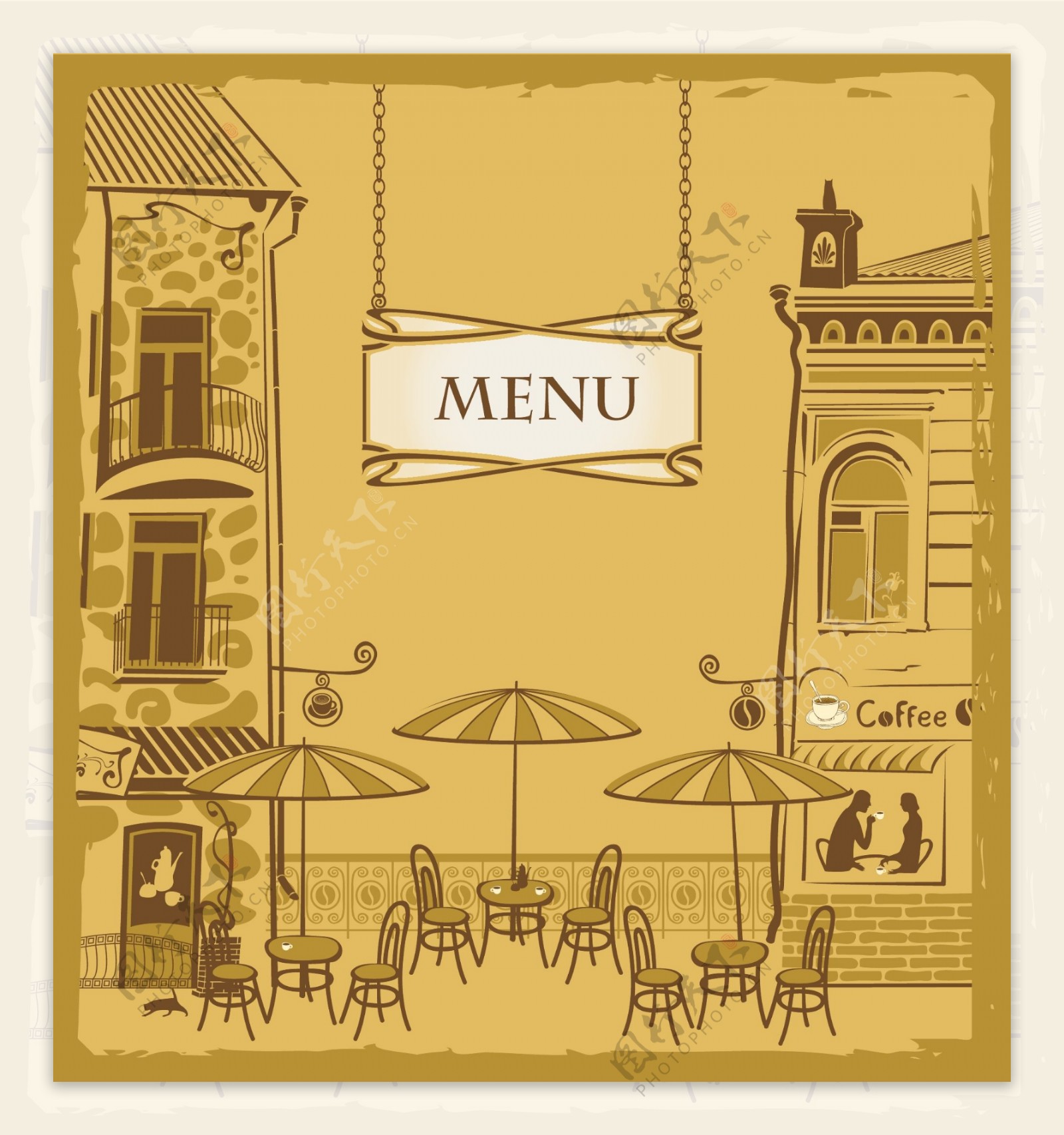 餐厅场景主题插画设计图__其他_动漫动画_设计图库_昵图网nipic.com