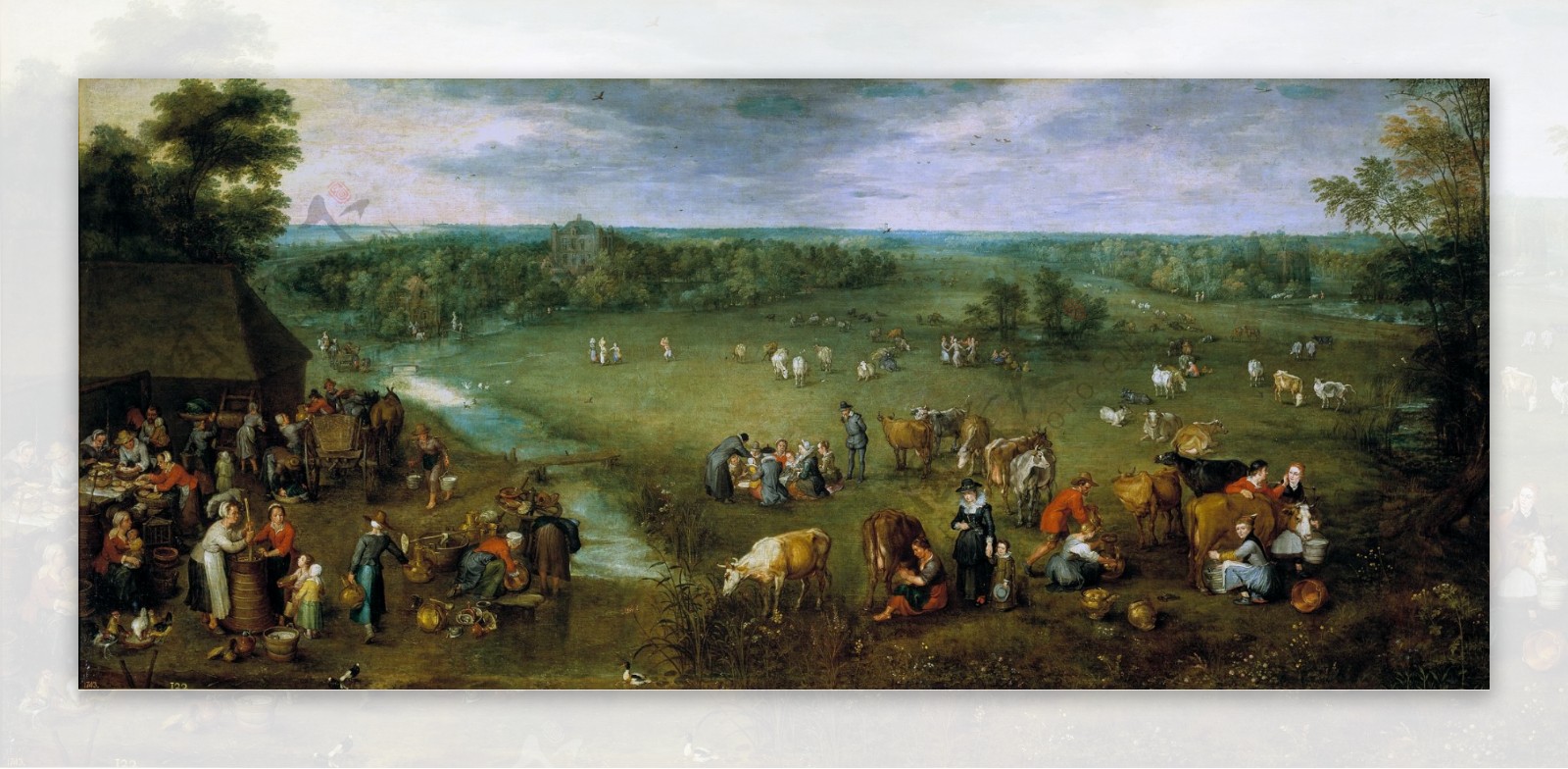 BruegheltheElderJanLavidacampesina161525高清西方古典人物宗教人物神话人物巴洛克艺术油画装饰画