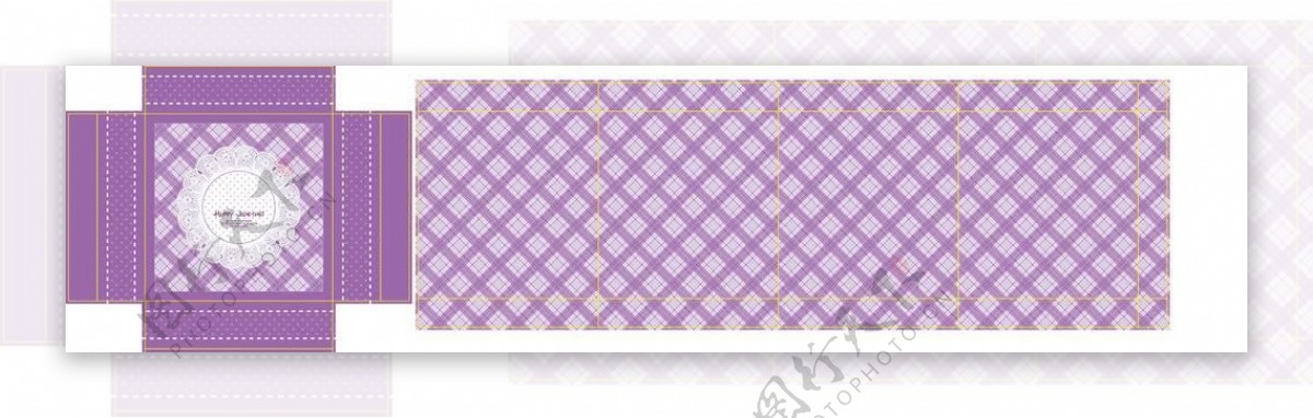 紫色礼品盒图片