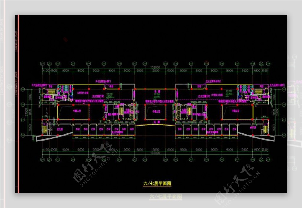 六七层平面CAD图纸