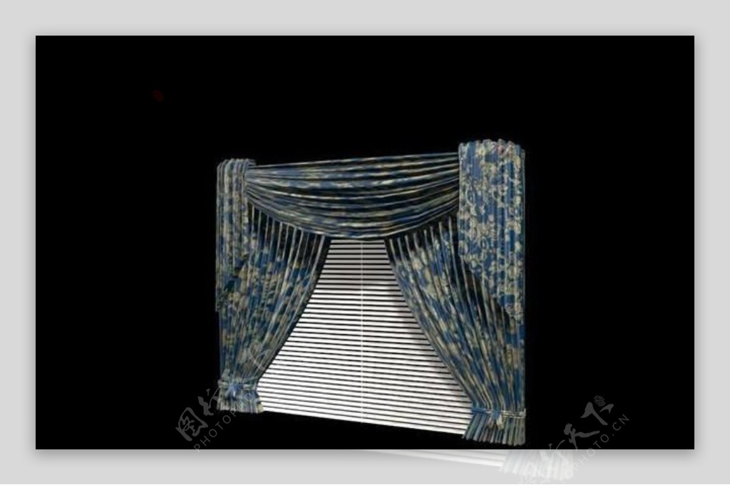 室内装饰建筑部件之窗帘0183D模型
