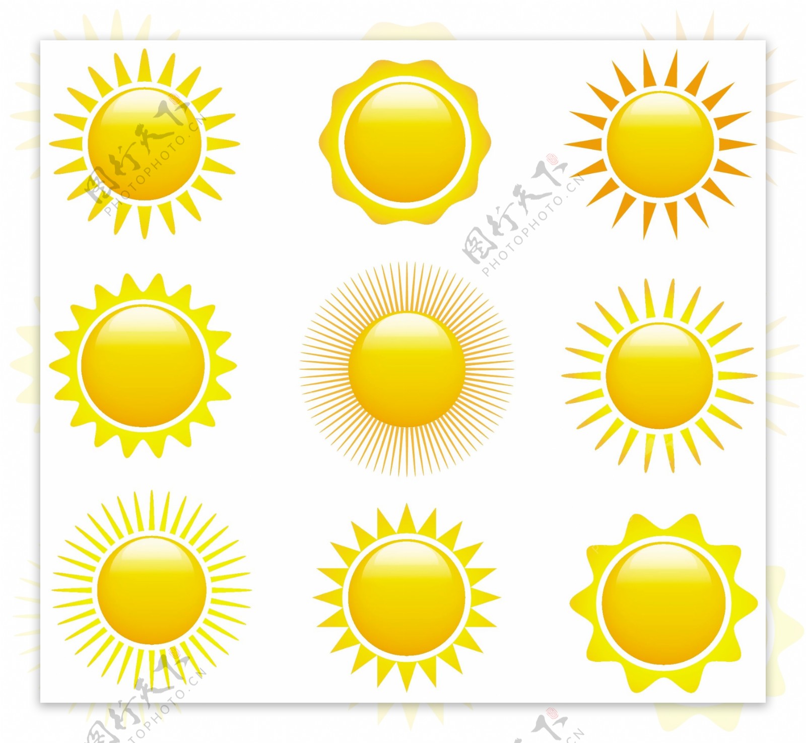 太阳图标设计元素02