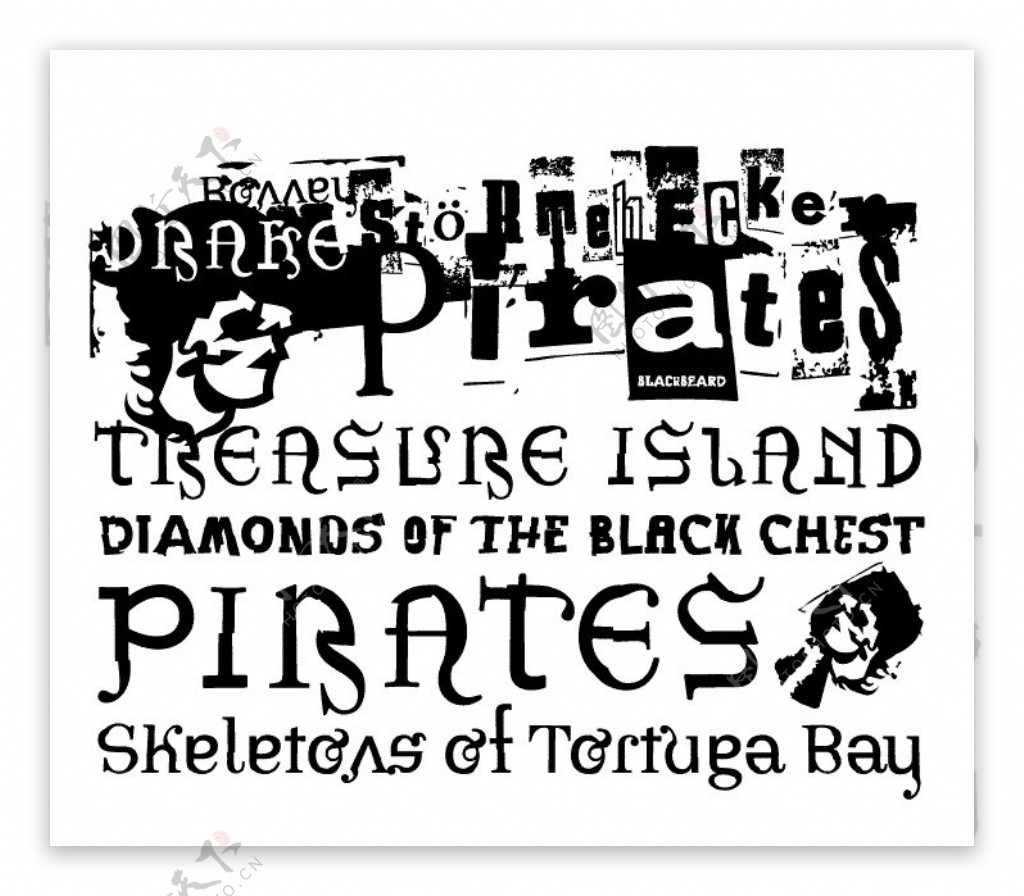 海盗的字体