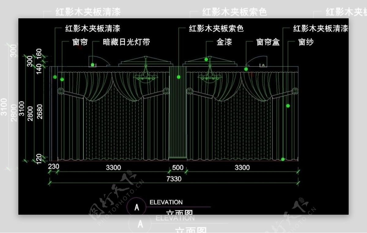 CAD餐厅设计素材