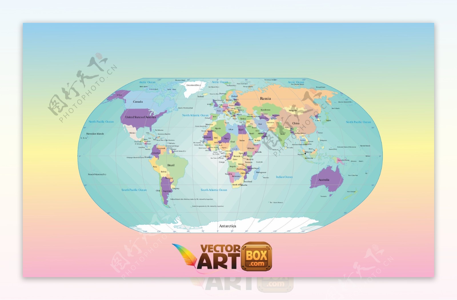 世界地图设计