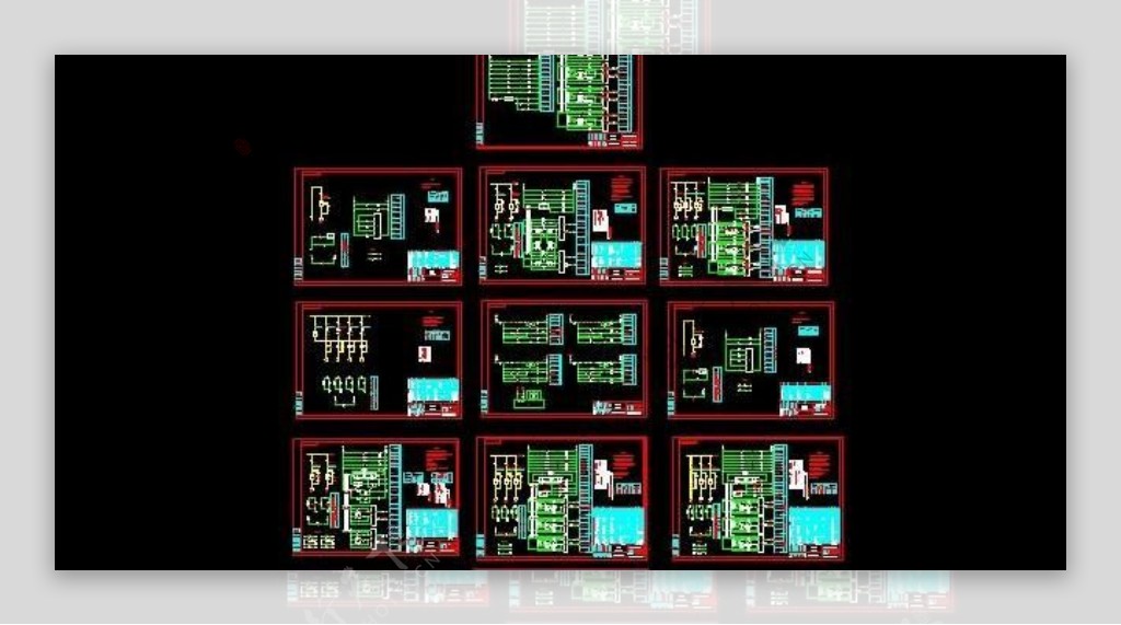 上海雷诺尔经典电气控制平面设计图