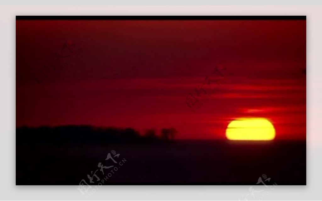 太阳升起视频素材图片