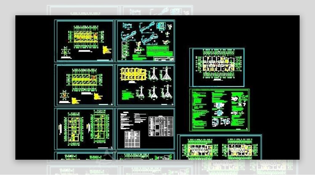 单身公寓砖混结构建筑施工图