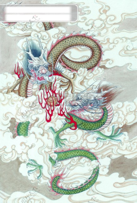 中华艺术绘画古画动物绘画龙中国古代绘画