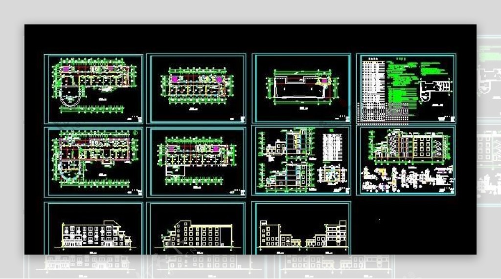 某四层老年公寓全套建筑施工图