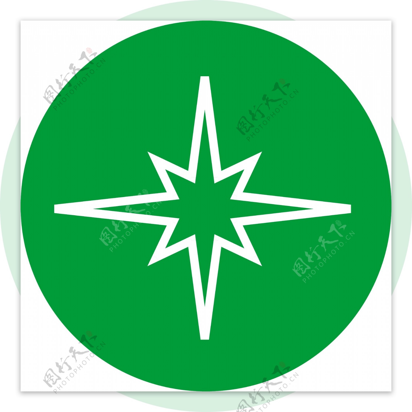 绿色星形图标