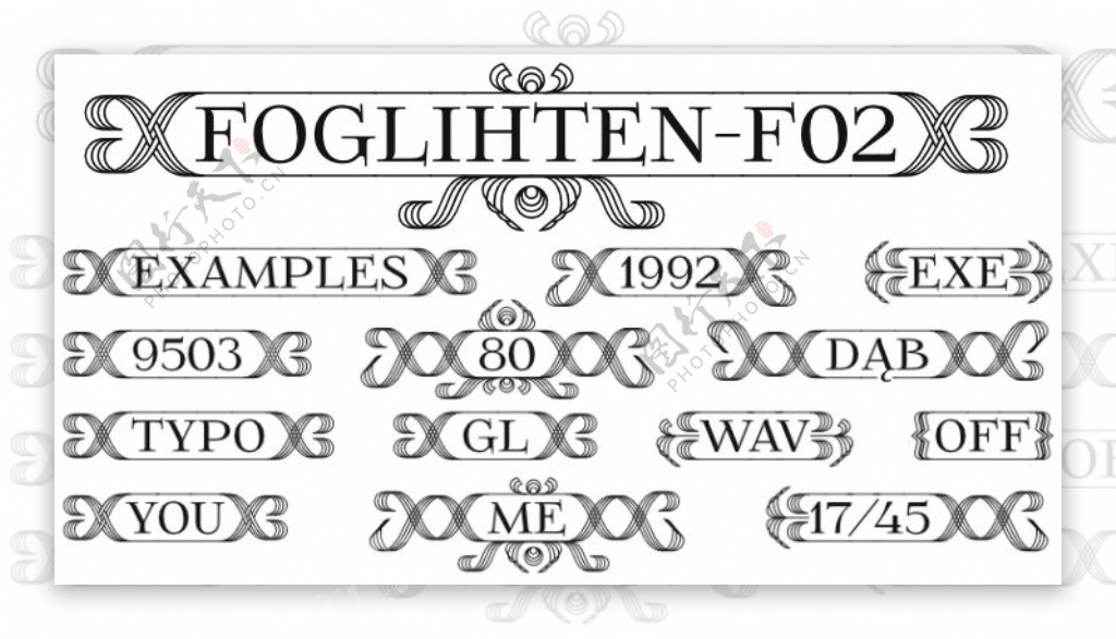 foglihtenfr02字体