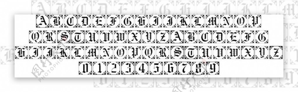 101仿古阿尔法II字体