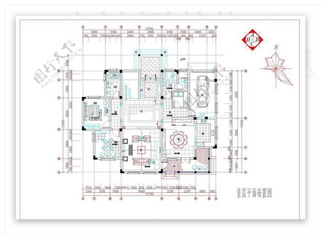 欧式别墅CAD图纸