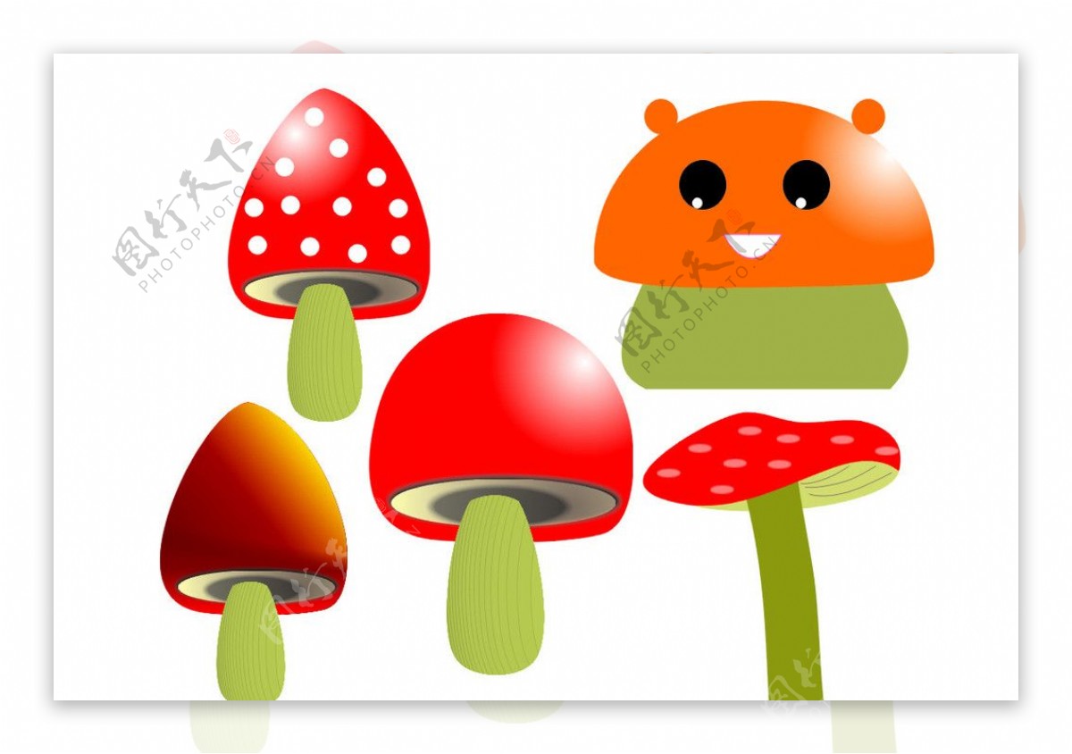 卡通大蘑菇图片素材-编号07962645-图行天下