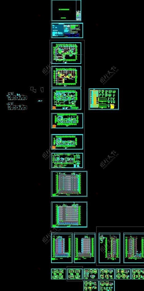 某小区2号楼建筑施工图片