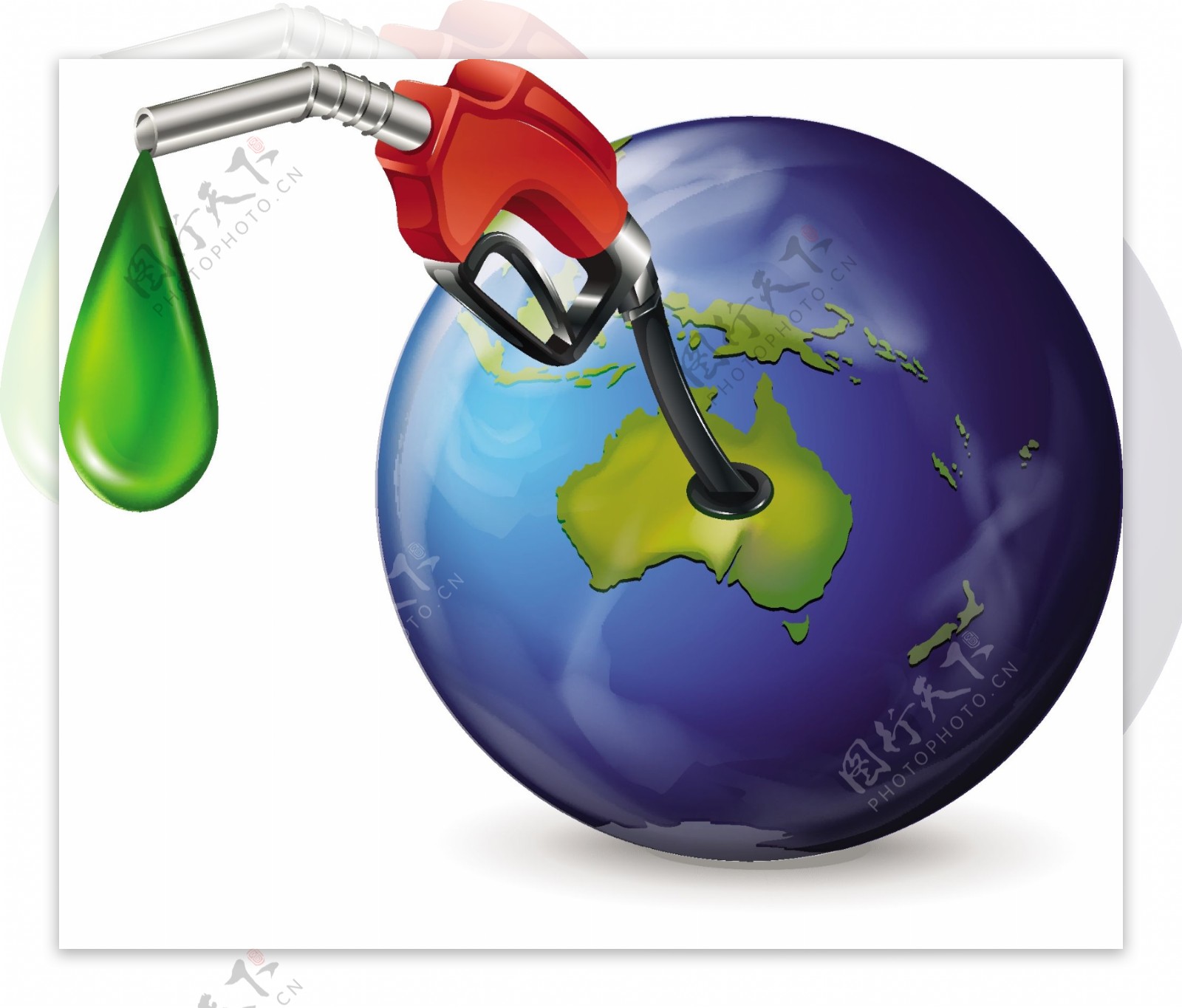 加油石油保护地球环保图片