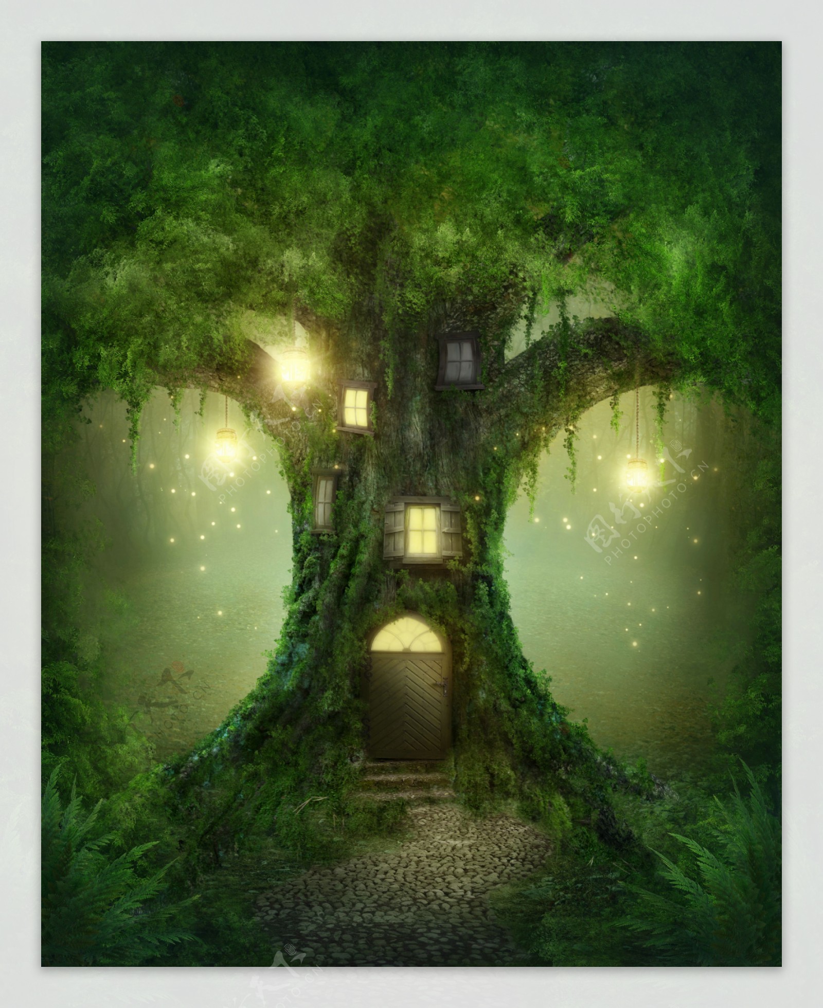 童话大树图片