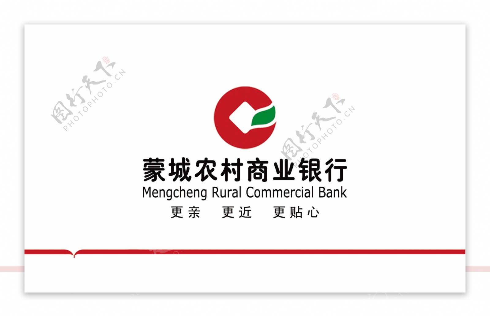 蒙城农村商业银行名片反面图片