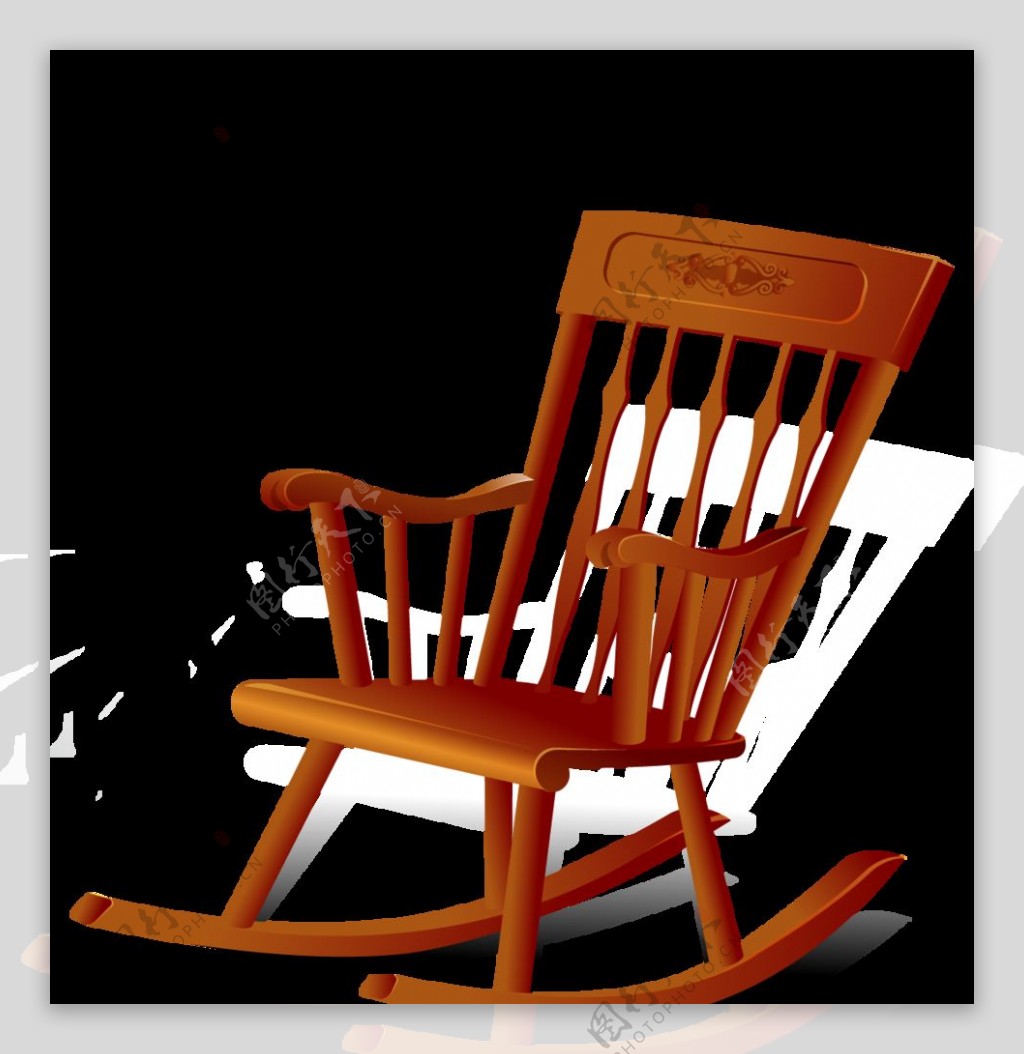 木摇椅图片