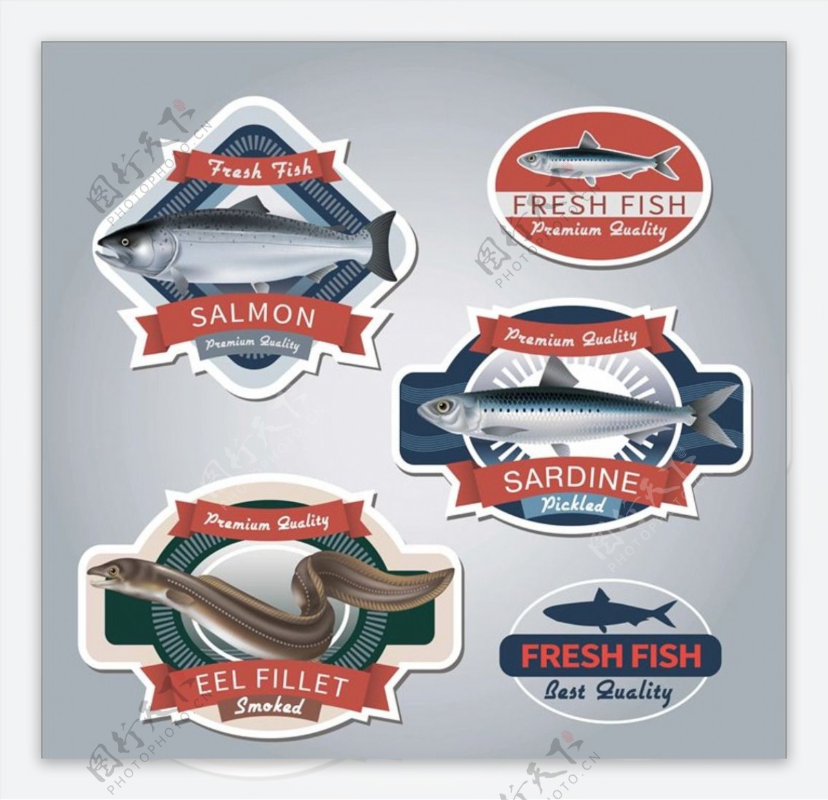 海鲜海产商标图片