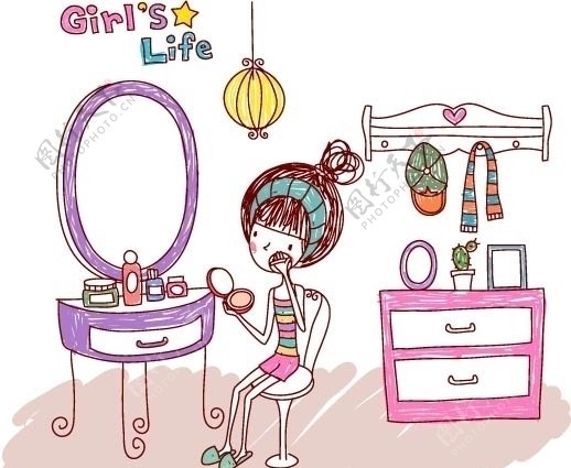 女生的生活GirlsLife梳妆图片