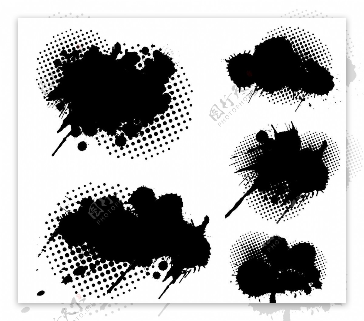 黑色墨迹图片素材-编号12044712-图行天下