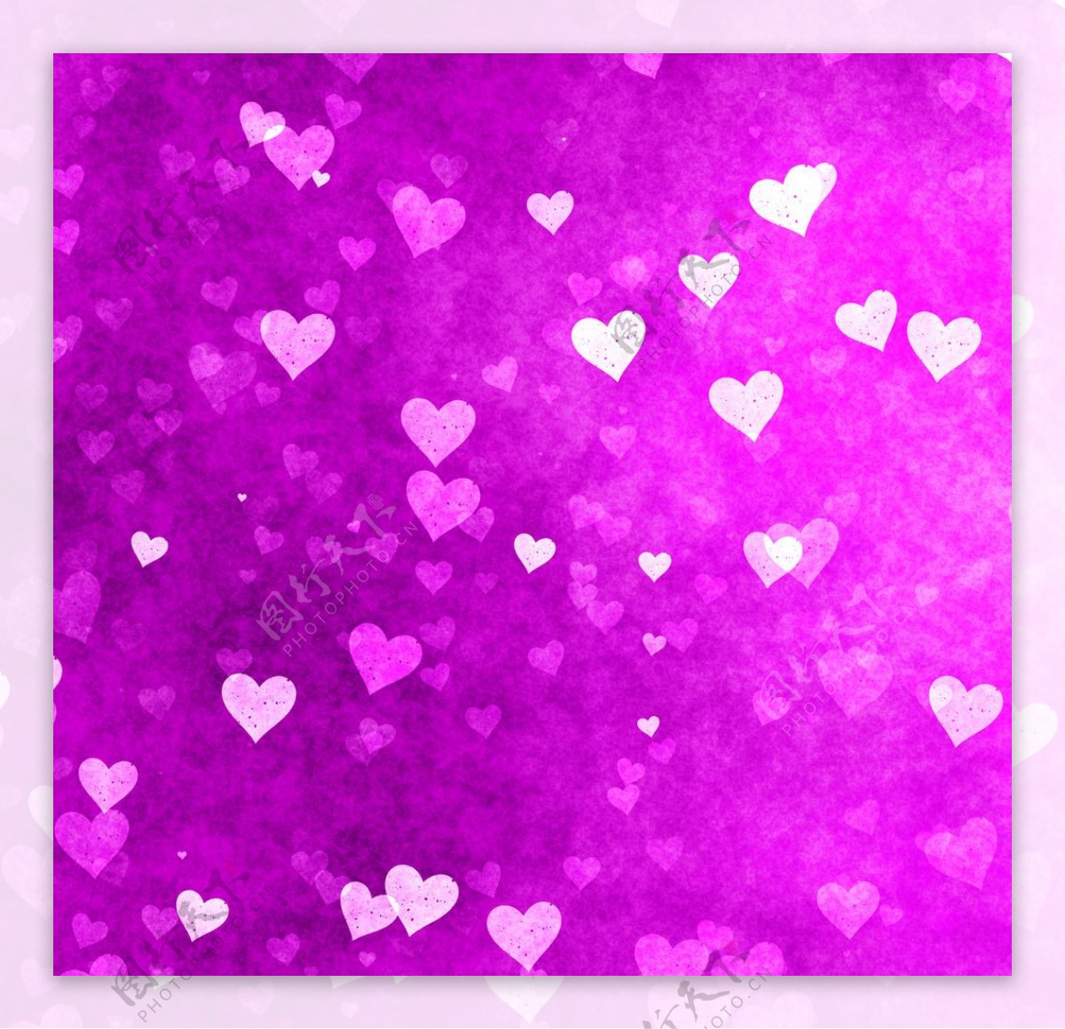 紫色爱心背景图片