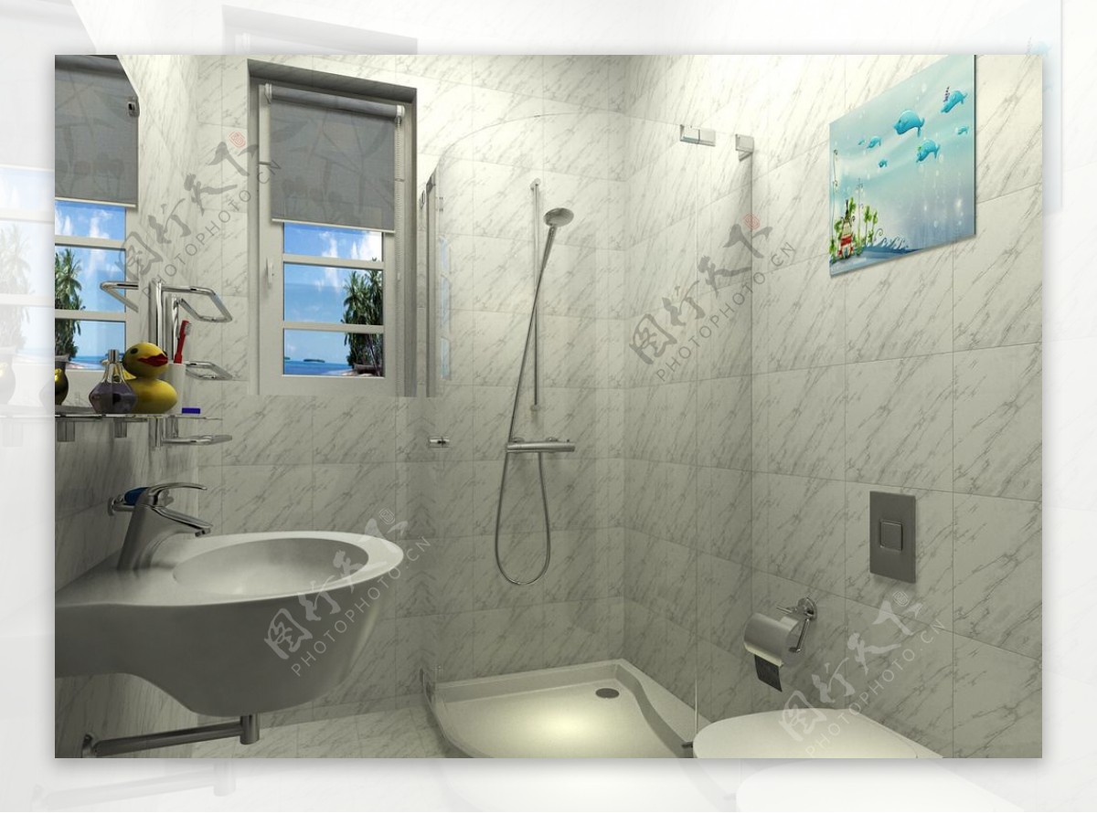 室内设计客卫浴室图片