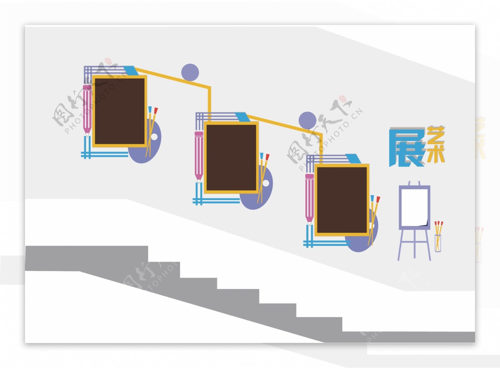 校园文化浮雕图片