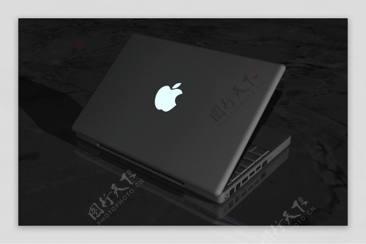 苹果笔记本渲染效果图图片