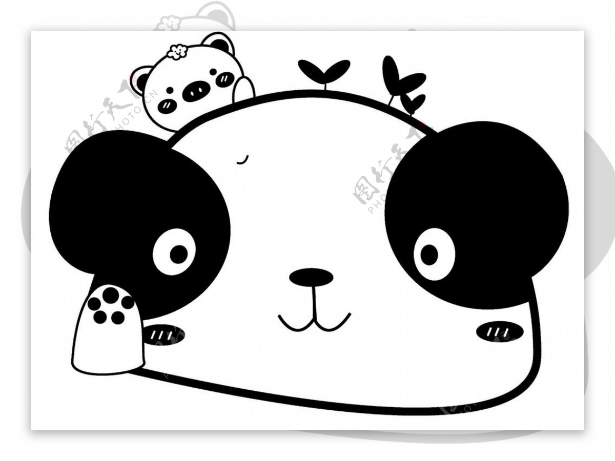 卡通熊猫图图片