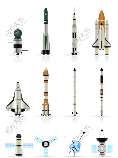 火箭人造卫星宇宙飞船图片
