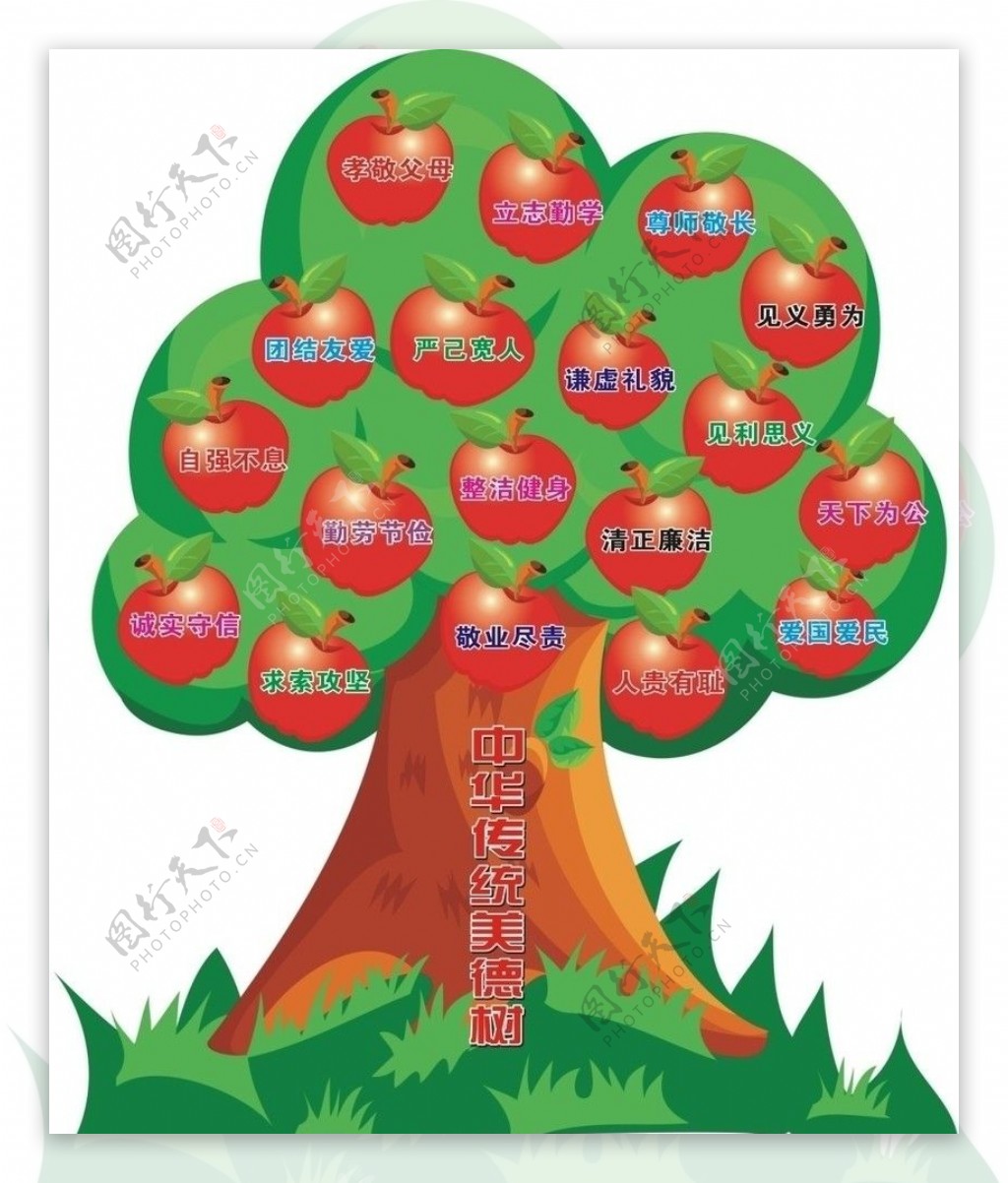 苹果树位图图片