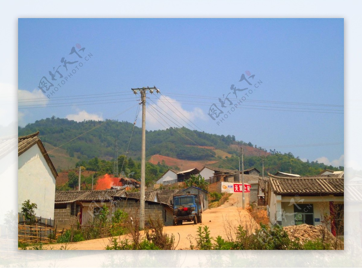 山村景象图片
