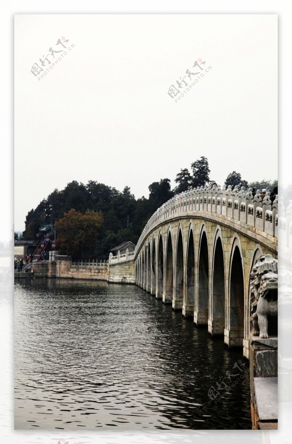 颐和园十七孔桥图片