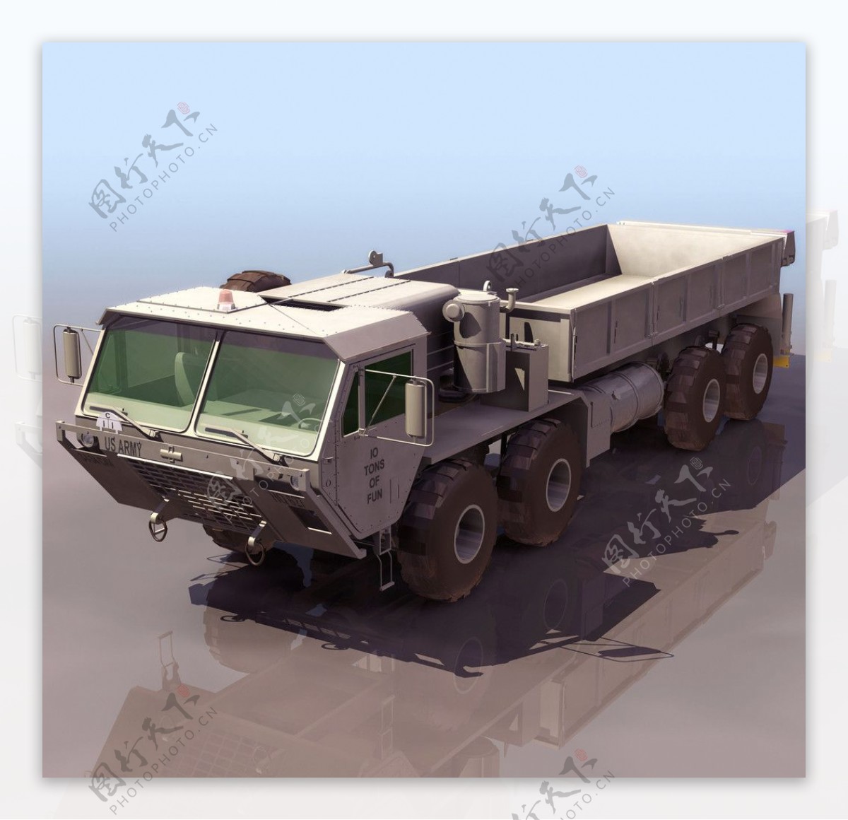 3D模型图库军事武器装备军用运输车图片